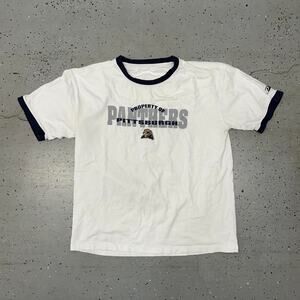 Y2K White Pittsburgh Panthers ringer t-shirt